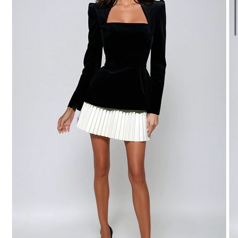 Black Velvet Mini Dress